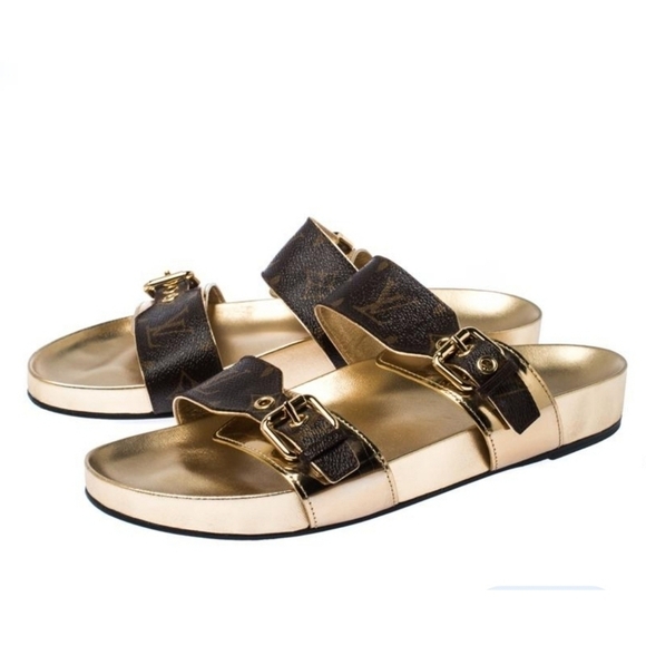 LOUIS VUITTON Bom Dia Flat Mule - Picture 1 of 14